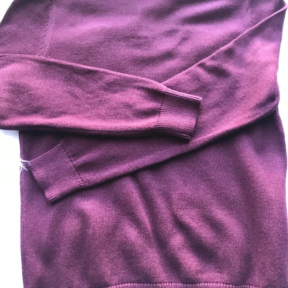 Banana Republic Men's Burgundy Shawl Collar Sweater